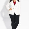 OT-A M-109 {City Chic} Ivory Jacket Retail $119.00 PLUS SIZE 22W -Curvy Chic Boutique 149958IVORY 2