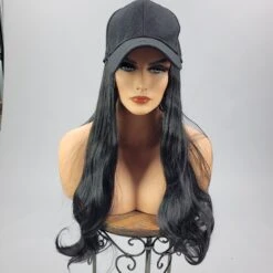 {Genesis} Black Long Baseball Hat Wig SALE!!!