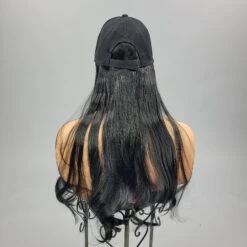 {Genesis} Black Long Baseball Hat Wig SALE!!! -Curvy Chic Boutique 1609442877585