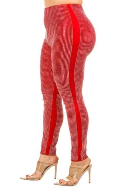 BT-A (Disco Fever) Red Pants With Diamond Detail -Curvy Chic Boutique 59C3C814 DB7A 4FB8 B41D 8C0E7B4A86B0