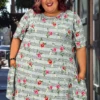 30 PSS-F {Basket Of Roses} Checkered W Roses Print SALE!!!! EXTENDED PLUS SIZE 3X 4X 5X -Curvy Chic Boutique BasketofRoses