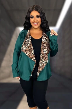 OT (Night Out In Memphis) Hunter Green & Leopard Cardigan -Curvy Chic Boutique CEB23D6A A9C8 4AC1 B989 B6FF3F417869