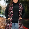 70 OT-M {Eye Catching} Black Animal Print Vest W/Pocket Detail PLUS SIZE 1X 2X 3X -Curvy Chic Boutique EyeCatching