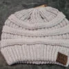 BIN-47 Original C.C. Beanie~ IVORY/SILVER METALLIC -Curvy Chic Boutique FullSizeR 1