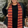 30 OT-Q {Fun On The Side} Charcoal Vest W/Red Striped Tie SALE!! CURVY BRAND!!! EXTENDED PLUS SIZE 4X 5X 6X