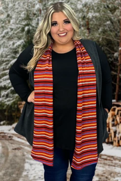 30 OT-Q {Fun On The Side} Charcoal Vest W/Red Striped Tie SALE!! CURVY BRAND!!! EXTENDED PLUS SIZE 4X 5X 6X