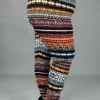 LEG-26 {Holiday Spirit} Multi-Color Snowflake Print Leggings EXTENDED PLUS 3X/5X -Curvy Chic Boutique HolidaySpirit