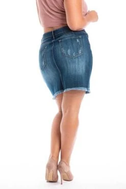 LEG-98 {Prove Them Wrong} Denim Button Front Skirt PLUS SIZE 1X 2X 3X -Curvy Chic Boutique IMG 4330 22ac4cc1 668f 46ad 809c f5589b5e4a80