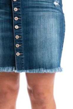 LEG-98 {Prove Them Wrong} Denim Button Front Skirt PLUS SIZE 1X 2X 3X -Curvy Chic Boutique IMG 4331 911b01d1 8d3e 493b 8aa6 8c7927279c43