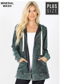OT-P {Worth The Wait} Forest Green ***FLASH SALE***Mineral Wash Hoodie Jacket SALE!! -Curvy Chic Boutique IMG 5338 47a8db9a c473 4ac3 8050 927c0db3fb5c