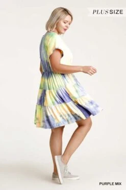 70 PSS-U {Easy Days Ahead} "UMGEE" Tie-Dye Dress PLUS SIZE XL, 1XL, 2XL -Curvy Chic Boutique IMG 8327