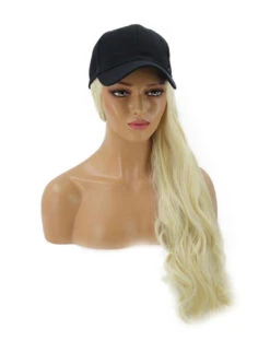 {Charlotte} Bright Blonde Curl Baseball Hat Wig SALE!!!!