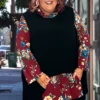 21 HD-Z {Love And Adored} Black/Floral Print Hoodie CURVY BRAND!!! EXTENDED PLUS SIZE 4X 5X 6X -Curvy Chic Boutique LoveandAdoredBlack