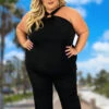 LD-Z & F {Moonlight Memories} Black Keyhole Jumpsuit PLUS SIZE 1X 2X 3X -Curvy Chic Boutique PhotoMay102023 15645AM