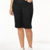 BT-R M-109 "Style & Co." Black Denim Skimmer Shorts RETAIL $56.50 PLUS SIZE 14W 16W 18W 20W 24W -Curvy Chic Boutique Screenshot 20220301 102358 Macy s