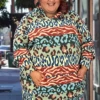 88 HD-F {Style Dash} Multi-Color Multi-Print Hoodie W/Pocket EXTENDED PLUS SIZE 3X 4X 5X -Curvy Chic Boutique StyleDash