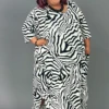 LD-K {Test The Water} Black/Ivory Zebra Print Maxi Dress CURVY BRAND!!! EXTENDED PLUS SIZE 4X 5X 6X -Curvy Chic Boutique Testthewaters