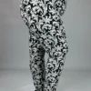 LEG-F {Watch Me Scroll} Black/Grey Scroll Print Leggings EXTENDED PLUS SIZE 3X/5X -Curvy Chic Boutique WatchmeScroll