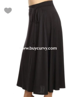 BT-M {Nothing Compares To You} Black Overlap Skirt -Curvy Chic Boutique bt m nothing compares to you black overlap skirt bottoms curvy boutique plus size clothing 2 716