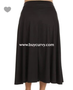 BT-M {Nothing Compares To You} Black Overlap Skirt -Curvy Chic Boutique bt m nothing compares to you black overlap skirt bottoms curvy boutique plus size clothing 3 880