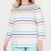 CP-A M-109 {Charter Club} White Striped Boatneck Top *SALE* Retail $27.99 -Curvy Chic Boutique c6a66075 6b12 44fe 9109 ed0248203751.0d62a9f23fb6d43a3f9872ac7601d7cf