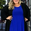 54 OT-D {Dinner Date} Black Swiss Dot Cardigan PLUS SIZE XL 2X 3X -Curvy Chic Boutique dinnerdate