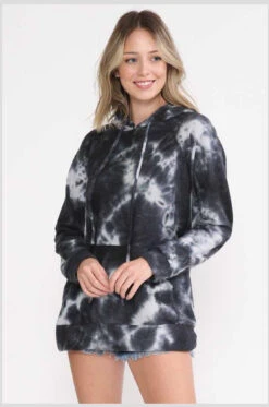 HD-Z {Make It Mine} Charcoal Tie Dye Hoodie PLUS SIZE XL 2X 3X -Curvy Chic Boutique image 00001f05 28cd 4f0e 821e 39ab464da78d