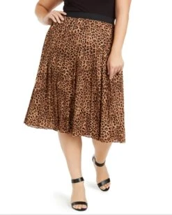 BT-A M-109 "CHARTER CLUB" Leopard Skirt RETAIL $99.50!! PLUS SIZE 1X 2X 3X