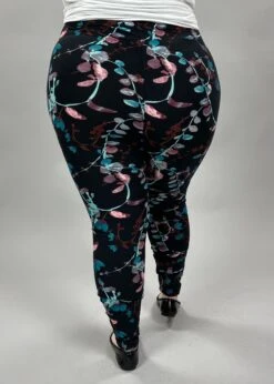 BIN-98 OR LEG -16 {Water Color Vibes} Black Floral Leggings EXTENDED PLUS SIZE 3X/5X -Curvy Chic Boutique image 007e7386 62ff 4840 846a 455a3cc96999