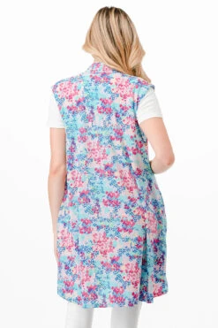 31 OT-A {Inner Sweetness} SALE!! Mint Fuchsia Printed Vest PLUS SIZE 1X 2X 3X -Curvy Chic Boutique image 03d08062 0854 4c09 887c a49d6fc94776