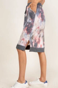 BT-I {That's Life} Charcoal Mauve Tie Dye Skirt SALE!!! PLUS SIZE XL 2X 3X -Curvy Chic Boutique image 0550eee3 2a6f 4458 9945 f7de3c10e7b8