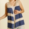 70 OT-B {Blue Sands} “UMGEE” Navy Crochet Vest PLUS SIZE XL 1X 2X -Curvy Chic Boutique image 067c67f8 119c 442a 9103 908565daeac9