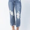 BT-S {Judy Blue High Waist} Med. Destroy Release Hem Jeans PLUS SIZE 16 18 20 22 -Curvy Chic Boutique image 08235377 5e79 4b36 bf37 5617444fe56e