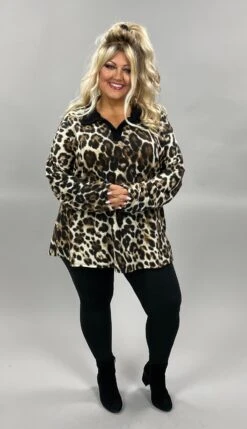 41 CP-E {Leopard Queen} Leopard Print V-Neck Top PLUS SIZE 1X 2X 3X -Curvy Chic Boutique image 0951f5ea 7eb8 4ed8 9e24 6e59dcbbc153
