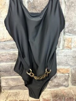 SWIM-V {Summer Is Calling} Black/Gold One Piece Swimsuit SALE!!! PLUS SIZE 3X
