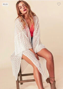 LD-P {Drawn To Lace} Ivory SALE! Lace Duster PLUS SIZE XL 2X 3X -Curvy Chic Boutique image 0b340f8b c706 427b a2aa 68f378a59ee2