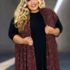 81 OT-C {Looking My Best} Wine/Multi-Color Leopard Print Vest PLUS SIZE XL 2X 3X -Curvy Chic Boutique image 0d4431b7 bfad 417c 960d 3443d25c73a7