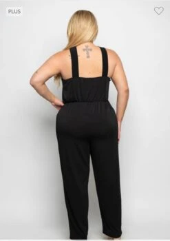 LD-Z & F {Moonlight Memories} Black Keyhole Jumpsuit PLUS SIZE 1X 2X 3X -Curvy Chic Boutique image 0ee4688b a130 4c42 9e43 a55e8121bff8