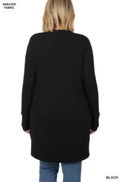 20 OT-B {Cute As A Button} Black Button Up Cardigan PLUS SIZE 1X 2X 3X -Curvy Chic Boutique image 133e9713 6d94 430f 97b8 caf209c4cf87