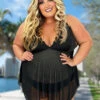SWIM-M {Shore Beckons} Black 2 Piece Swimsuit PLUS SIZE 4X SALE!!! -Curvy Chic Boutique image 13fd36e2 47ce 4aa3 974f 6e53d2b37172
