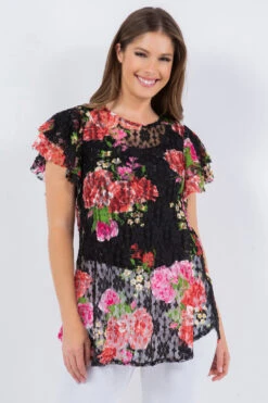 93 PSS {Feeling The Lace} SALE! Black Floral Sheer Lace Top PLUS SIZE 1X 2X 3X -Curvy Chic Boutique image 15e8f4f0 d863 4db6 a7ee f546aecd315d