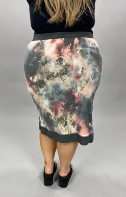 BT-I {That's Life} Charcoal Mauve Tie Dye Skirt SALE!!! PLUS SIZE XL 2X 3X -Curvy Chic Boutique image 1aff7c2b f810 4423 8fc2 633def05f7f4