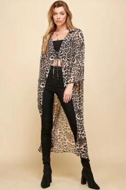 LD-C {Chic Edge} Leopard Print Long Kimono PLUS SIZE XL 2X 3X -Curvy Chic Boutique image 1b5aa55f e63f 4dca 9715 cd4941d25251