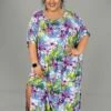LD-P {Flower Time} SALE!! Blue Floral Printed Dress PLUS SIZE 1X 2X 3X -Curvy Chic Boutique image 20336a35 ee00 40d1 8069 1d4b4eb57cf9