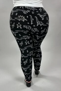 LEG-98 {Dino} Black Dinosaur Print Leggings EXTENDED PLUS SIZE 3X/5X -Curvy Chic Boutique image 267aaeeb b876 404d abdd 3ae724d04015