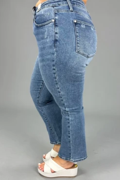 LEG-29 OR BT-V {Judy Blue} MId-Rise Cropped Bootcut Jeans PLUS SIZE 14 16 -Curvy Chic Boutique image 26ad0ca2 2c8d 49e3 9924 f17332545724
