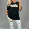 21 GT-P {70's Baby} Heather Black Graphic Tee PLUS SIZE 2X 3X -Curvy Chic Boutique image 272b8fa8 630d 49fd 9e44 0d2a8ee95ad6