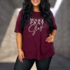 54 GT-H {Wake Pray Slay} Burgundy Graphic Tee PLUS SIZE 3X -Curvy Chic Boutique image 2aa4f78a eea9 45e0 93f7 2e0998e29797