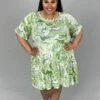 70 PSS-H {Swirls Of Green} Green Swirl Dress PLUS SIZE 1X 2X 3X -Curvy Chic Boutique image 2c8e6704 9f9f 4cfc 98cd 04b0e810517d