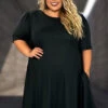 28 SSS {Embrace The Night} Black Dress W/Pockets EXTENDED PLUS SIZE 4X 5X 6X -Curvy Chic Boutique image 2ed61b61 0886 4dea 88c3 4d9160d763bc